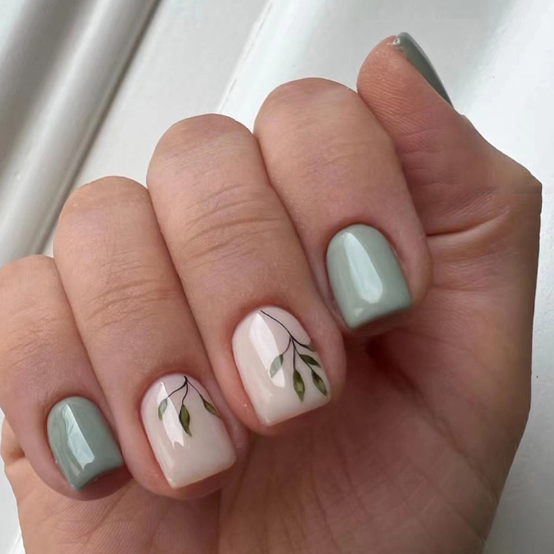 Nail Art Fake Nails - 24 szt. Fałszywe paznokcie wielokrotnego użytku