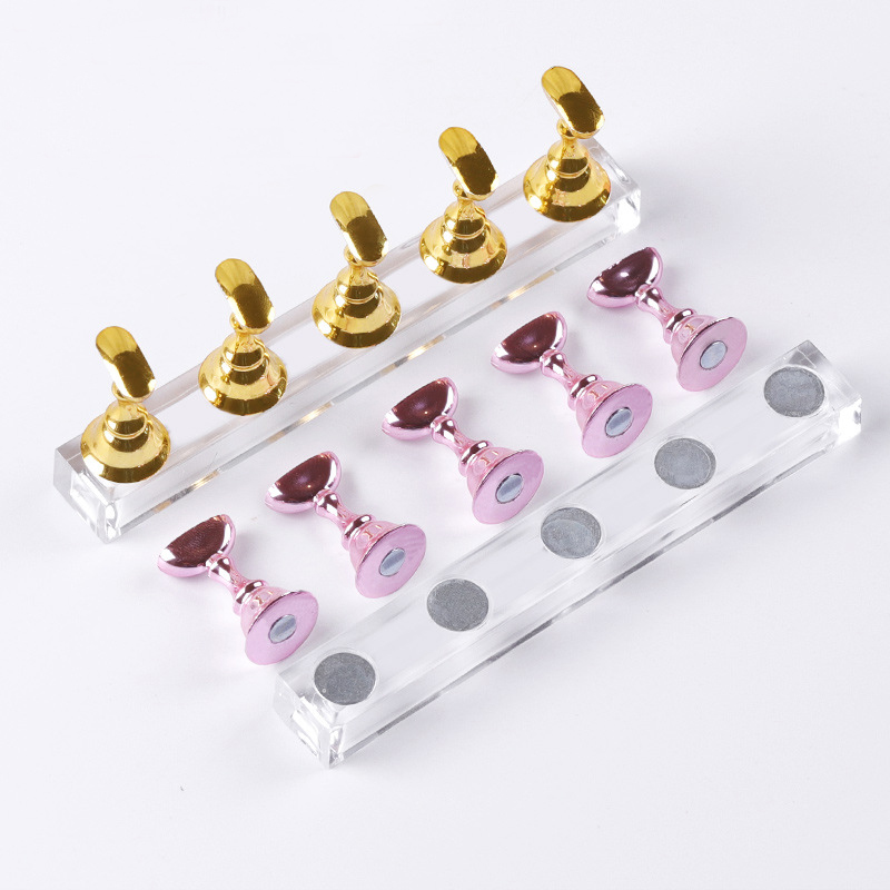 Nail Art Overlay - 5/30 sztuk / zestaw Magnetyczny uchwyt