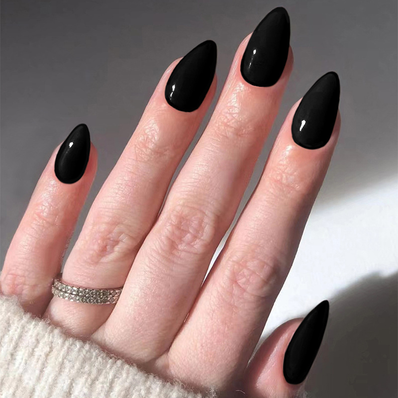 Nail Art Red - 24 szt. Zestaw sztucznych paznokci w