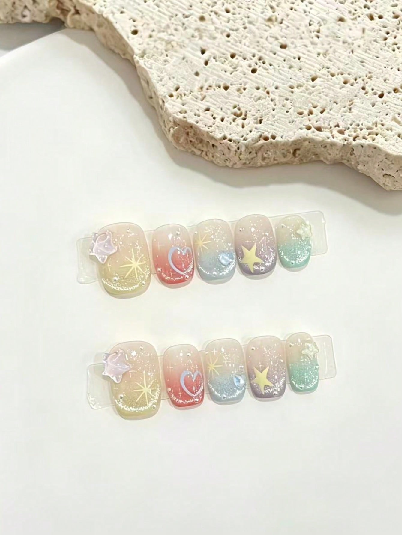 Nail Art Fake Nails - 10-częściowy zestaw paznokci na wcisk w