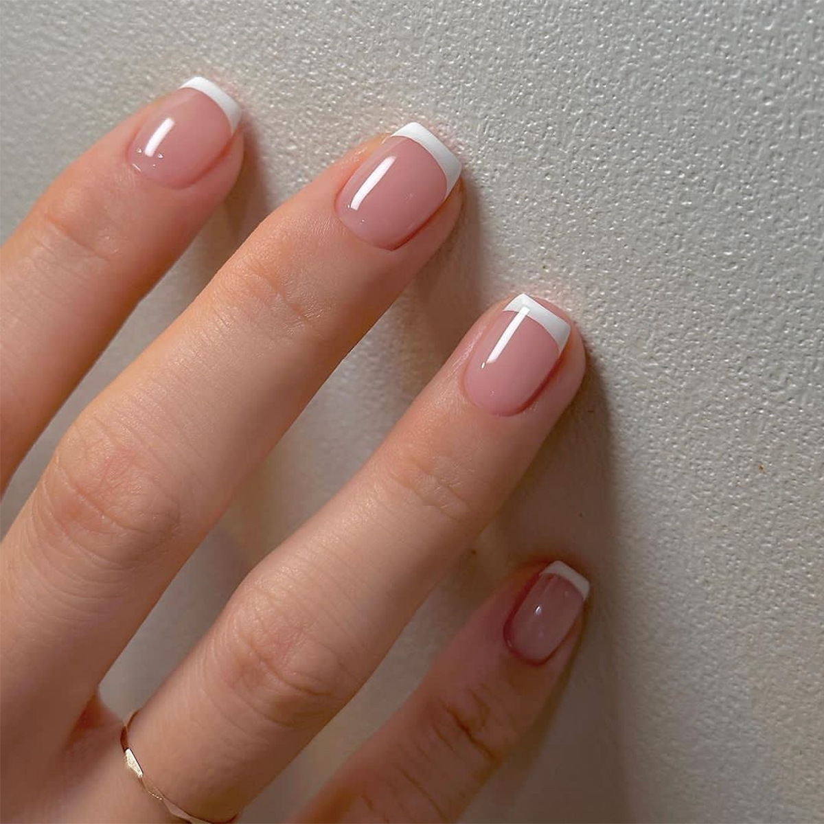 Nail Art French Nails - 24 szt./zestaw Krótkie Sztuczne Paznokcie dla