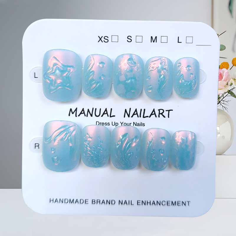 10 szt. Ocean Secret Realm Nie – Nail Art Fake Nails recenzja i cena