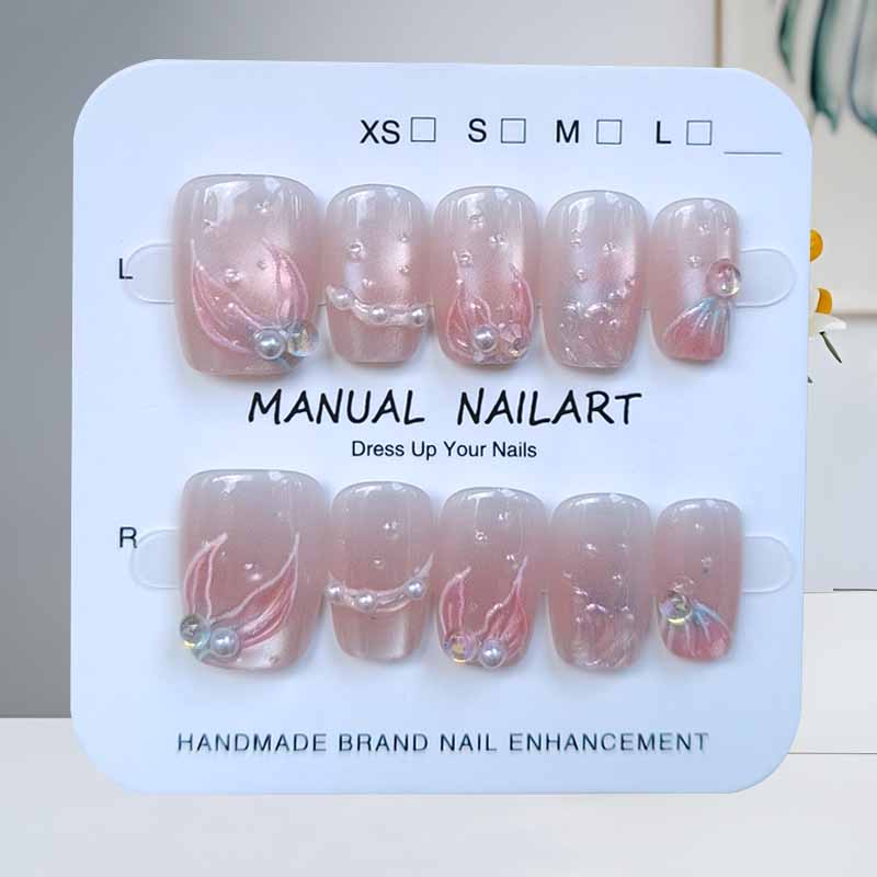10 szt. Ocean Secret Realm Nie – Nail Art Fake Nails recenzja i cena