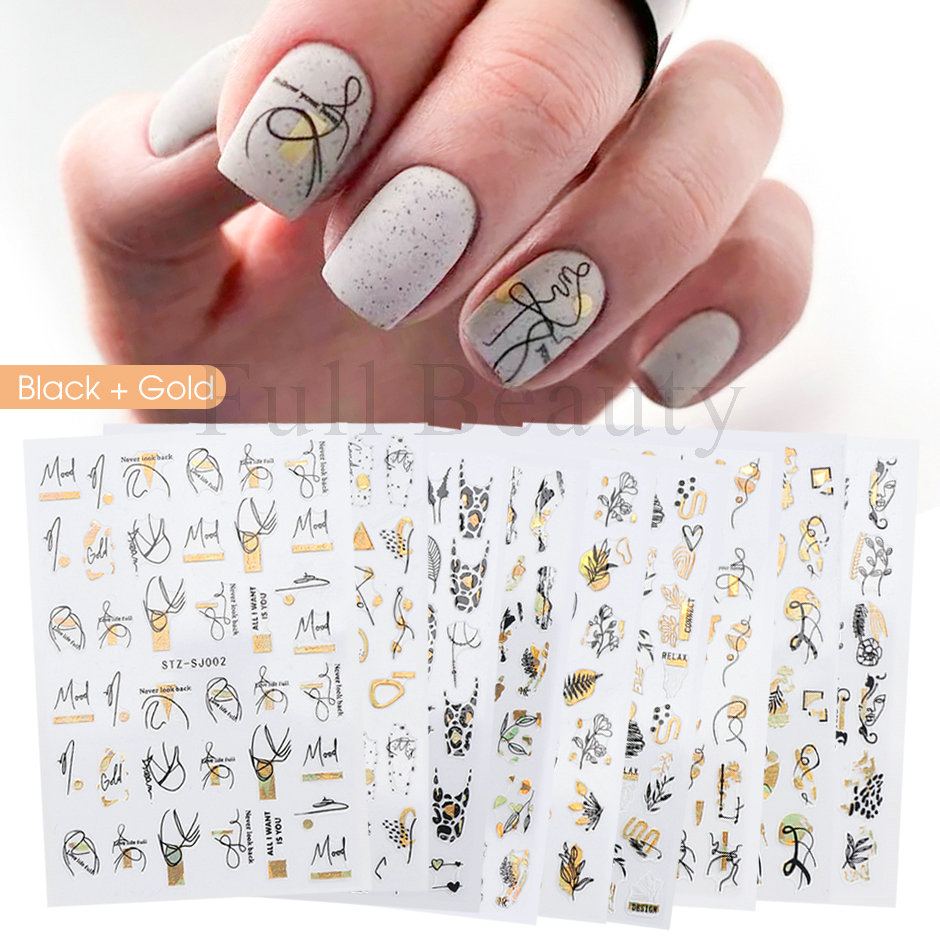 9 sztuk zestaw naklejek na paz – Nail Art Full Design recenzja i cena