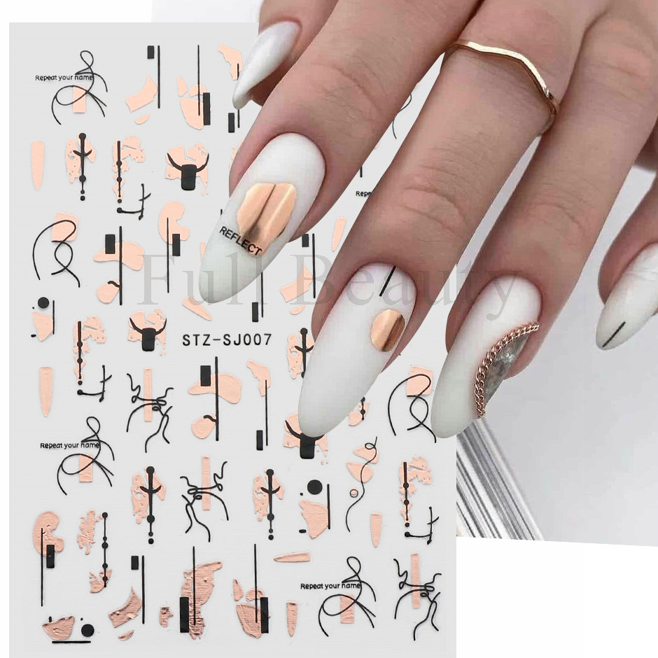 9 sztuk zestaw naklejek na paz – Nail Art Full Design recenzja i cena