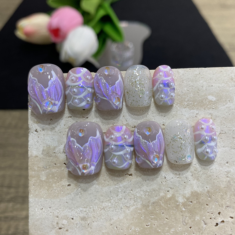 10 szt. Sztuczne Paznokcie Mot – Nail Art French Nails recenzja i cena