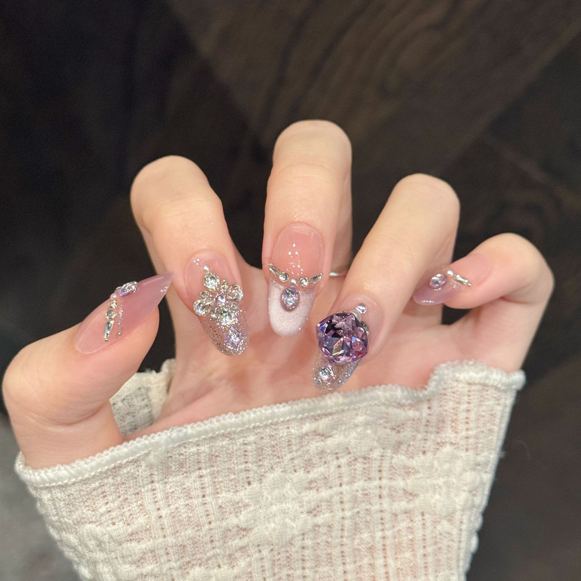 10 szt. Ręcznie Prasowane Pazn – Nail Art French Nails recenzja i cena
