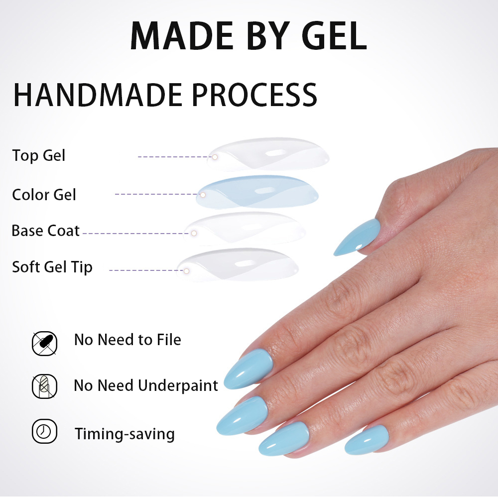 VITAGWX 32 szt. Sztuczne Pazno – Nail Art Overlay recenzja i cena