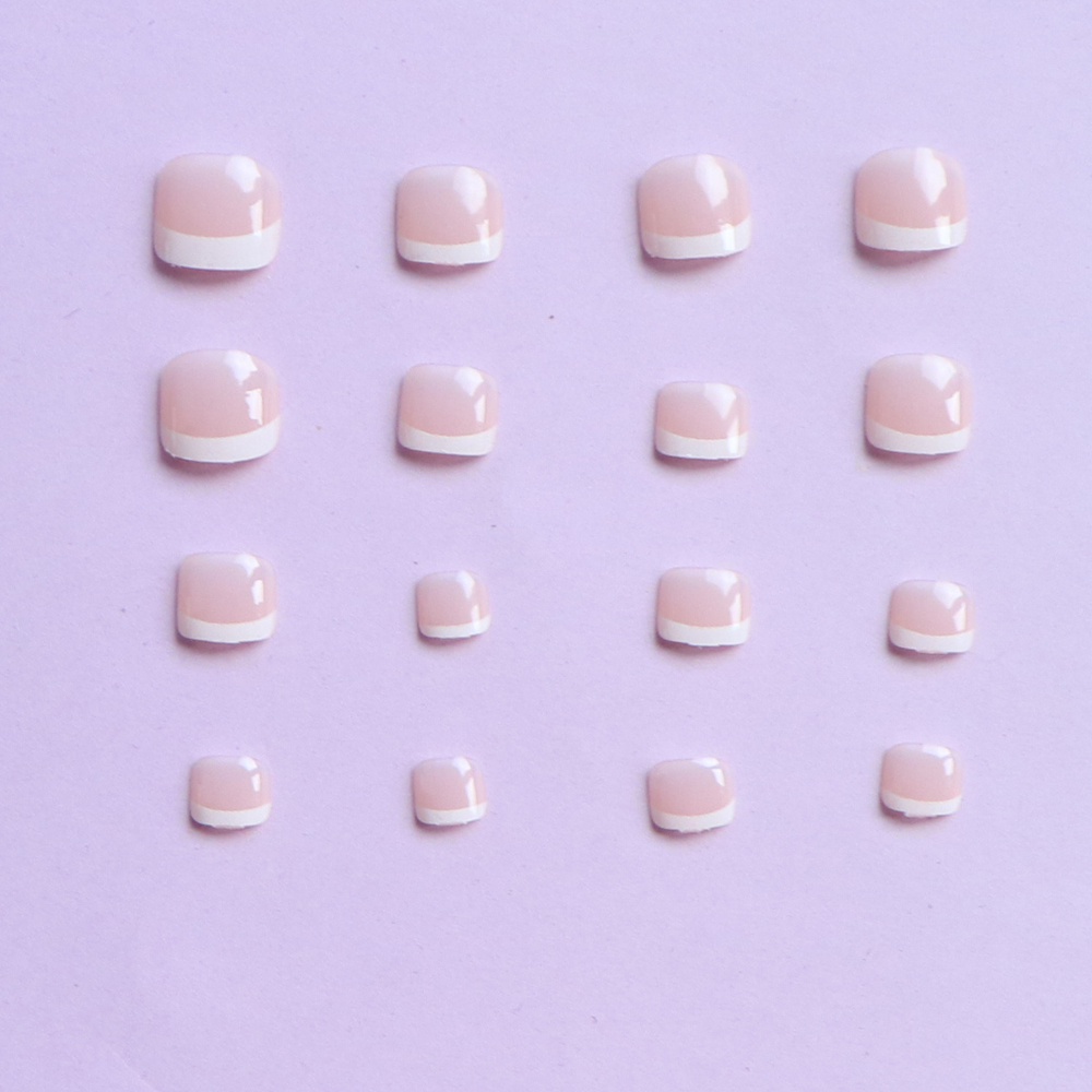 24PCS Krótkie kwadratowe różow – Nail Art Fake Nails recenzja i cena