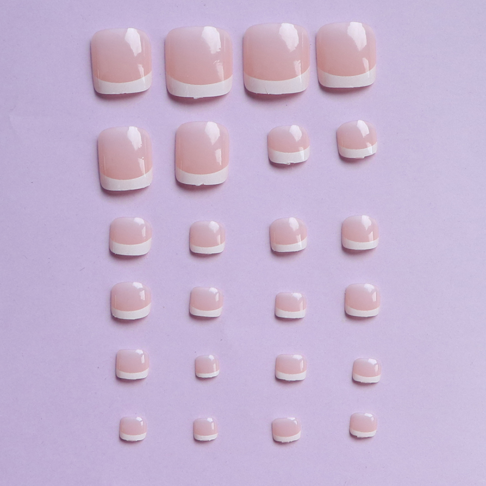 24PCS Krótkie kwadratowe różow – Nail Art Fake Nails recenzja i cena