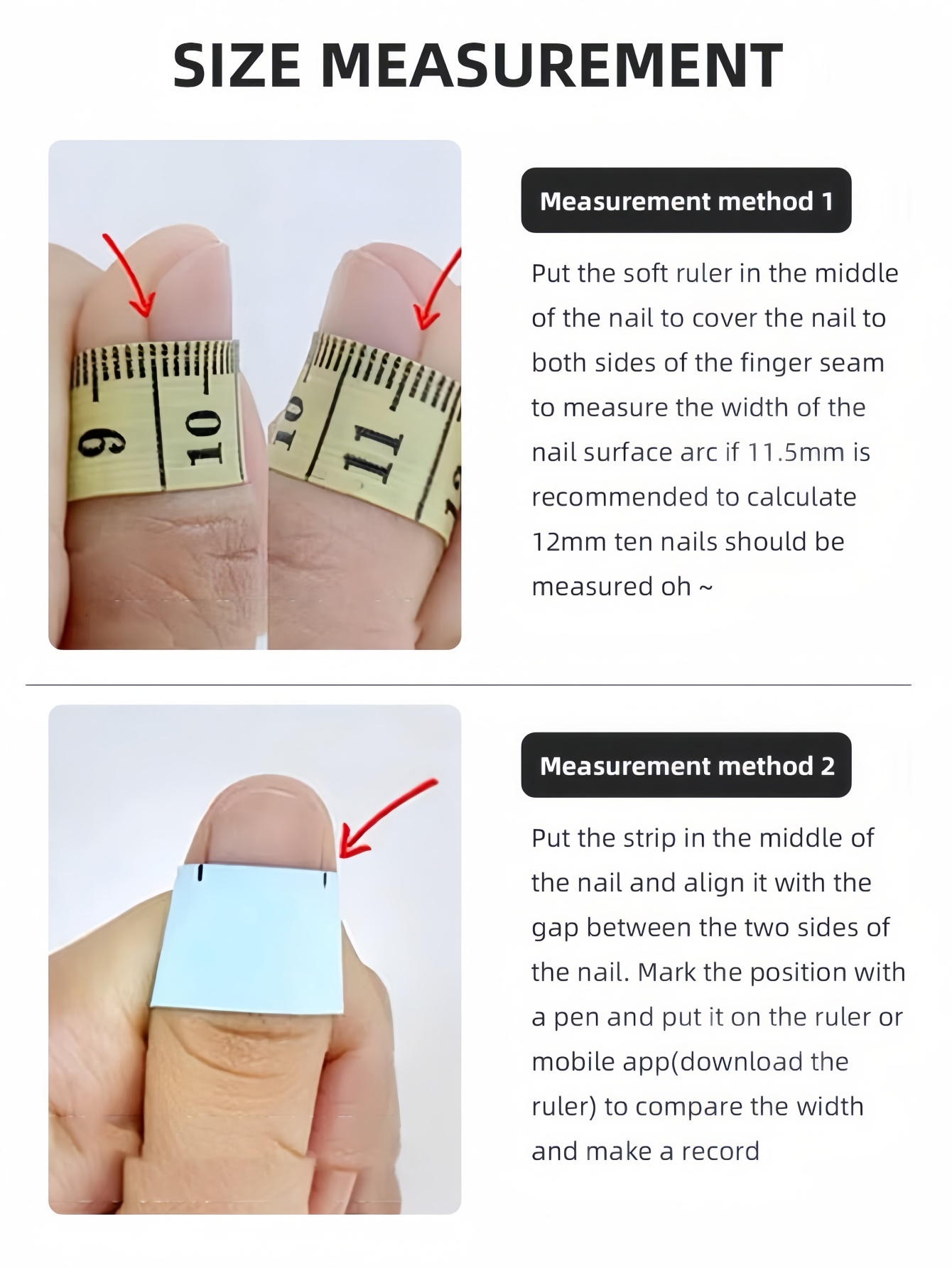 10-częściowy zestaw ręcznie ro – Nail Art French Nails recenzja i cena