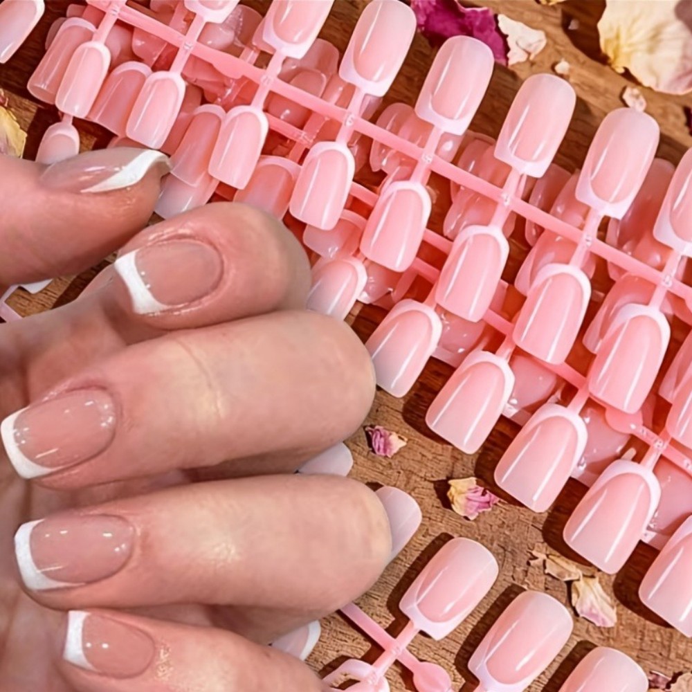 120 sztuk krótkich kwadratowyc – Nail Art French Nails recenzja i cena