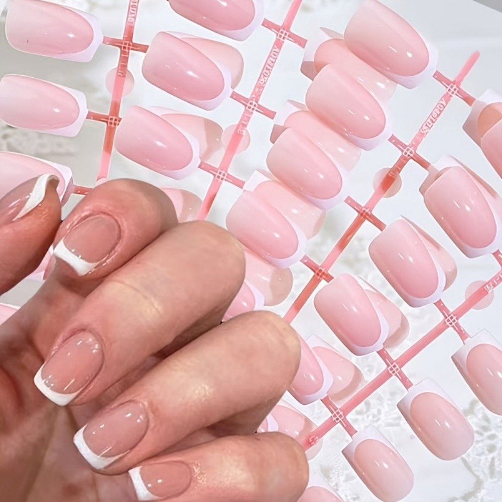 120 sztuk krótkich kwadratowyc – Nail Art French Nails recenzja i cena