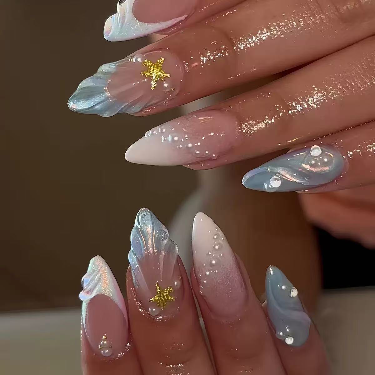 24 szt. Krótkie owalne naklejk – Nail Art French Nails recenzja i cena