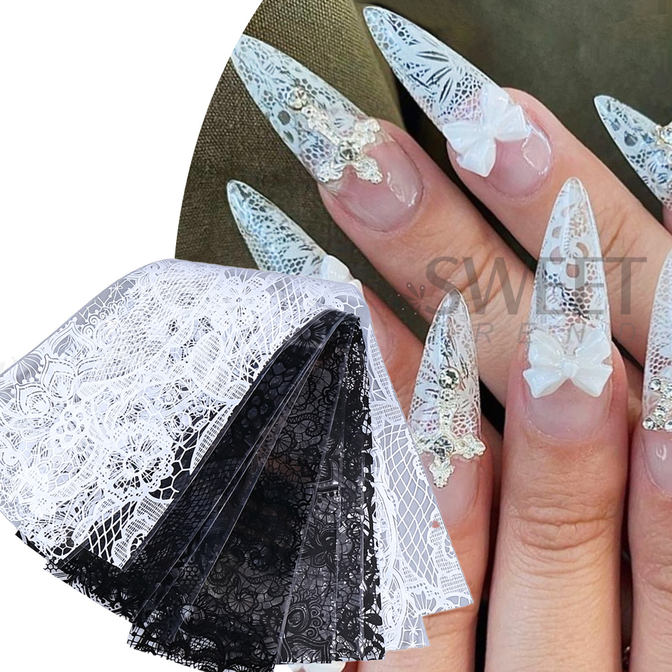 1 Opakowanie Czarno-Białe Koro – Nail Art Elegant recenzja i cena