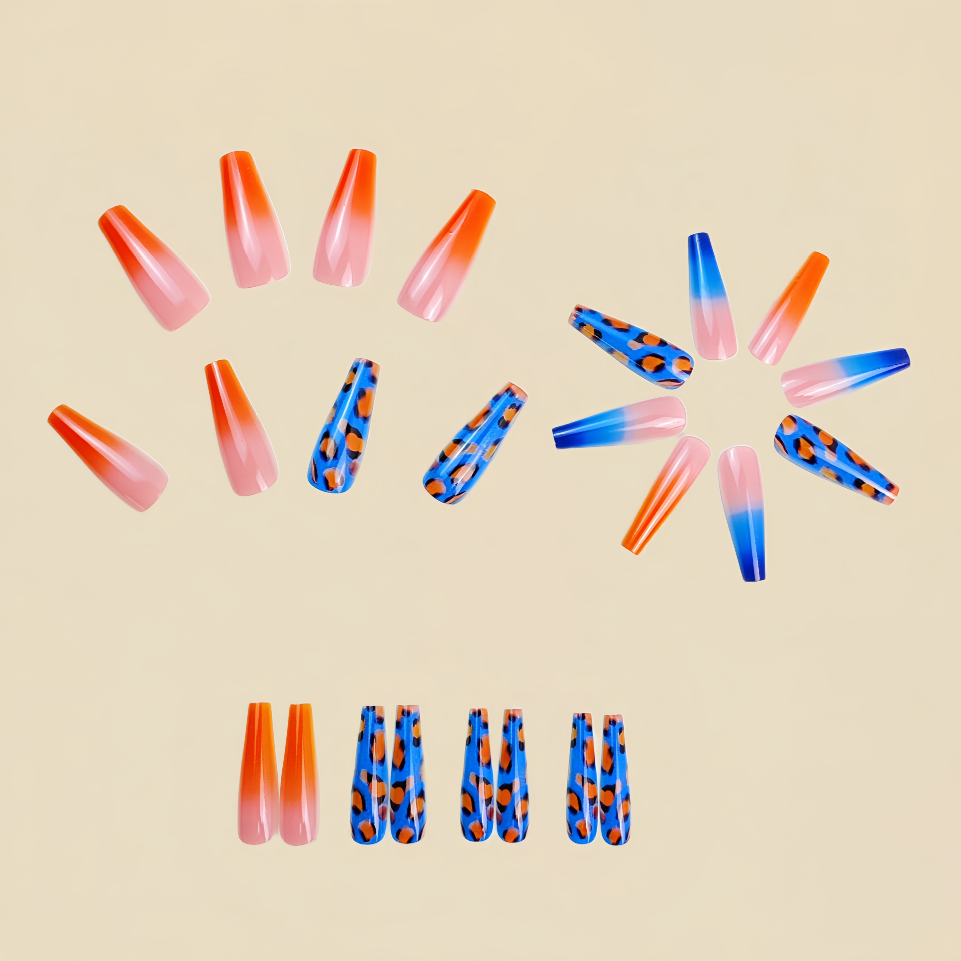 Gradientowe pomarańczowo-niebi – Nail Art Orange recenzja i cena