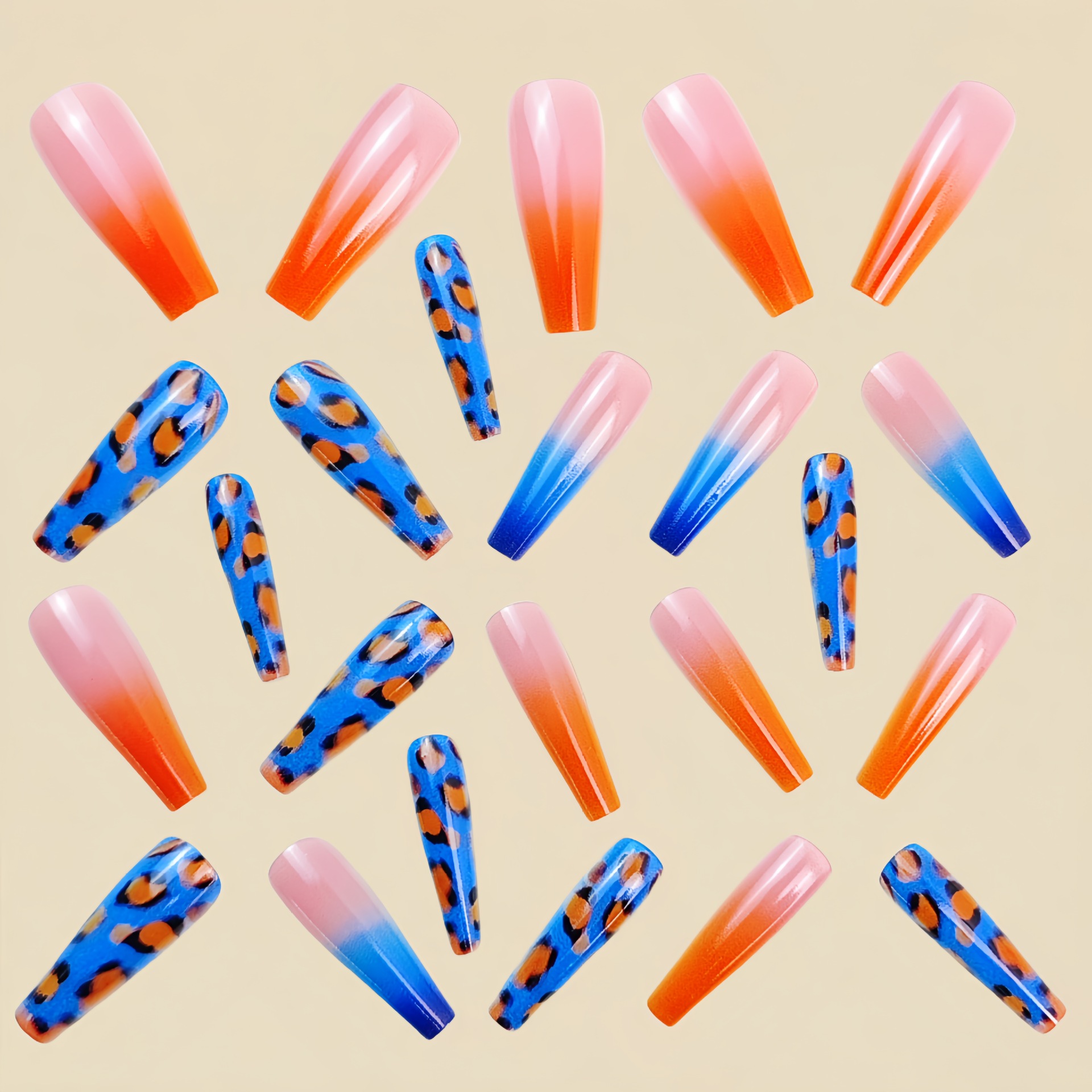 Gradientowe pomarańczowo-niebi – Nail Art Orange recenzja i cena