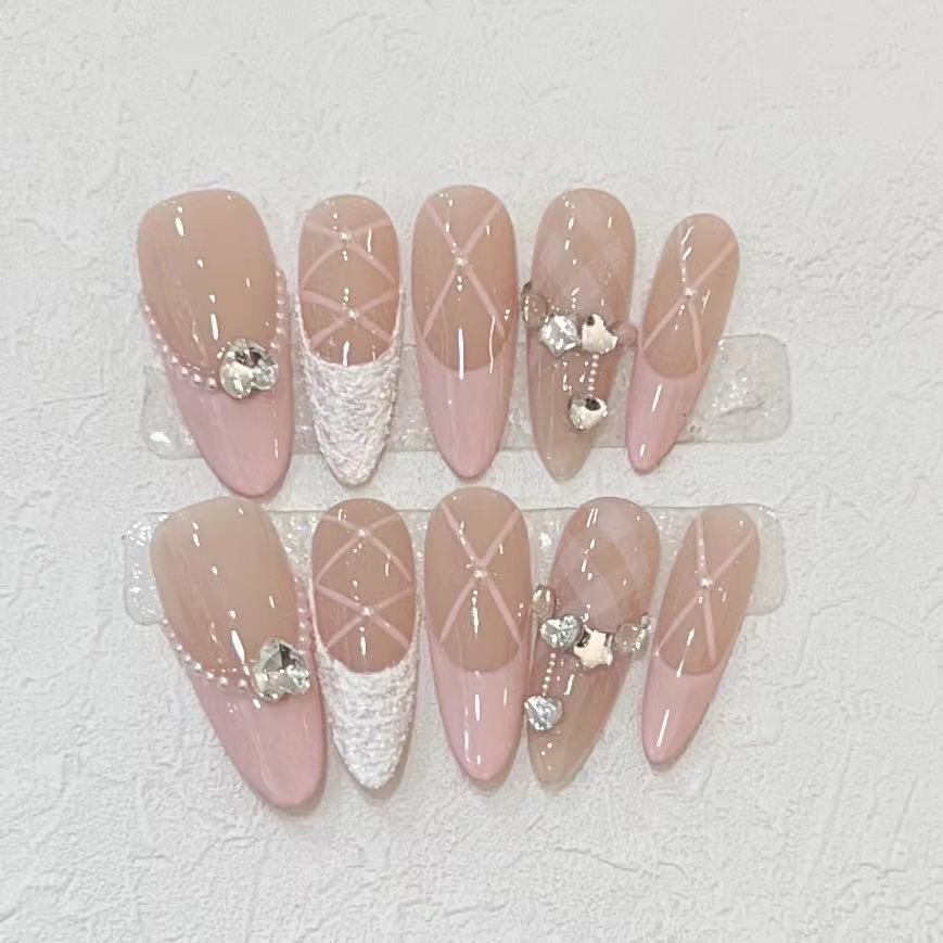 10Pcs Handmade Press on Nails  – Nail Art Full Design recenzja i cena