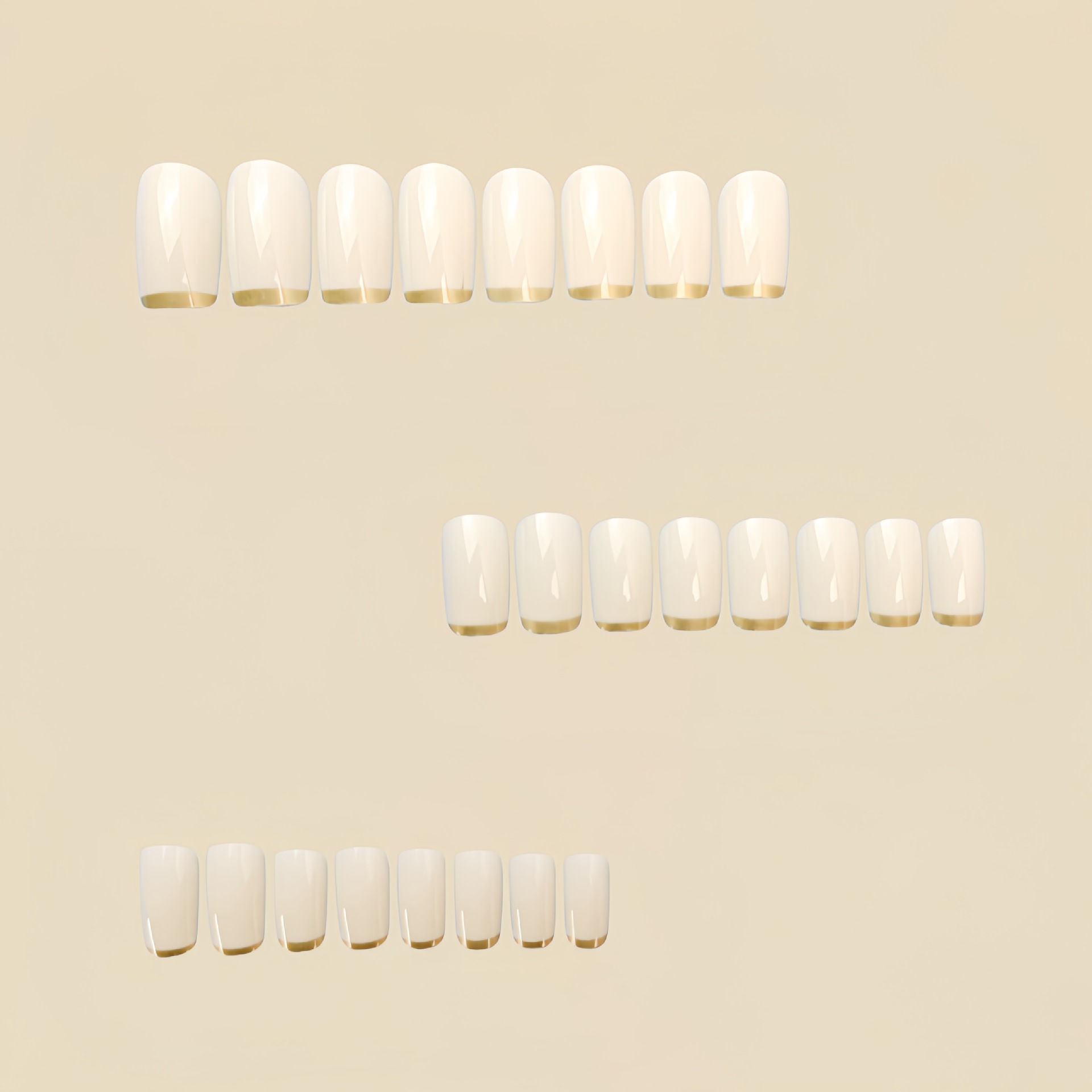 Średnie sztuczne paznokcie dla – Nail Art French Nails recenzja i cena