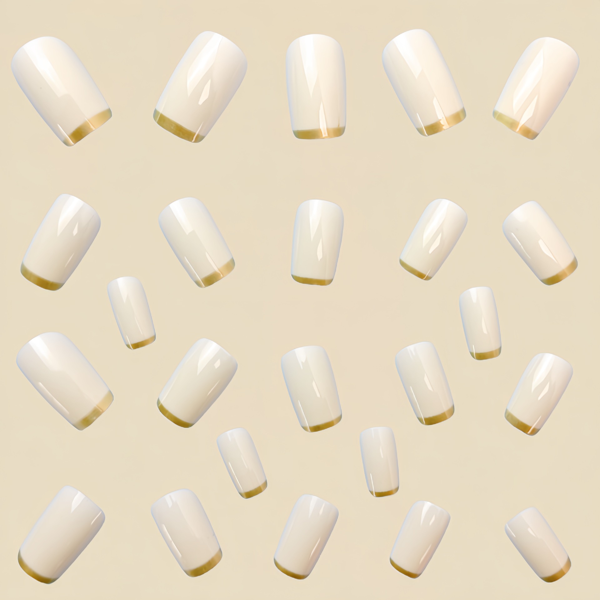 Średnie sztuczne paznokcie dla – Nail Art French Nails recenzja i cena