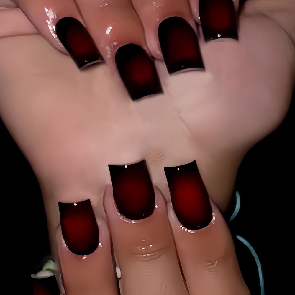 Krótkie kwadratowe sztuczne pa – Nail Art Fake Nails recenzja i cena