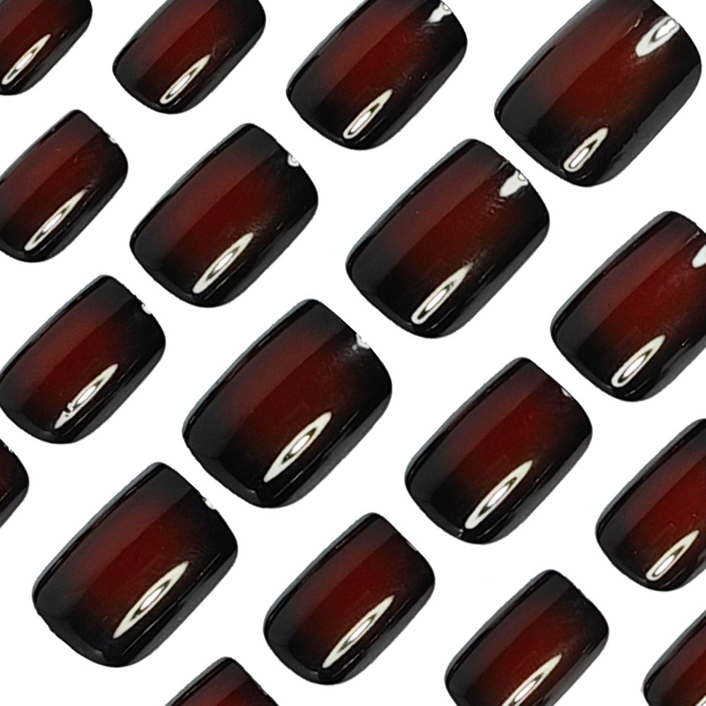Krótkie kwadratowe sztuczne pa – Nail Art Fake Nails recenzja i cena