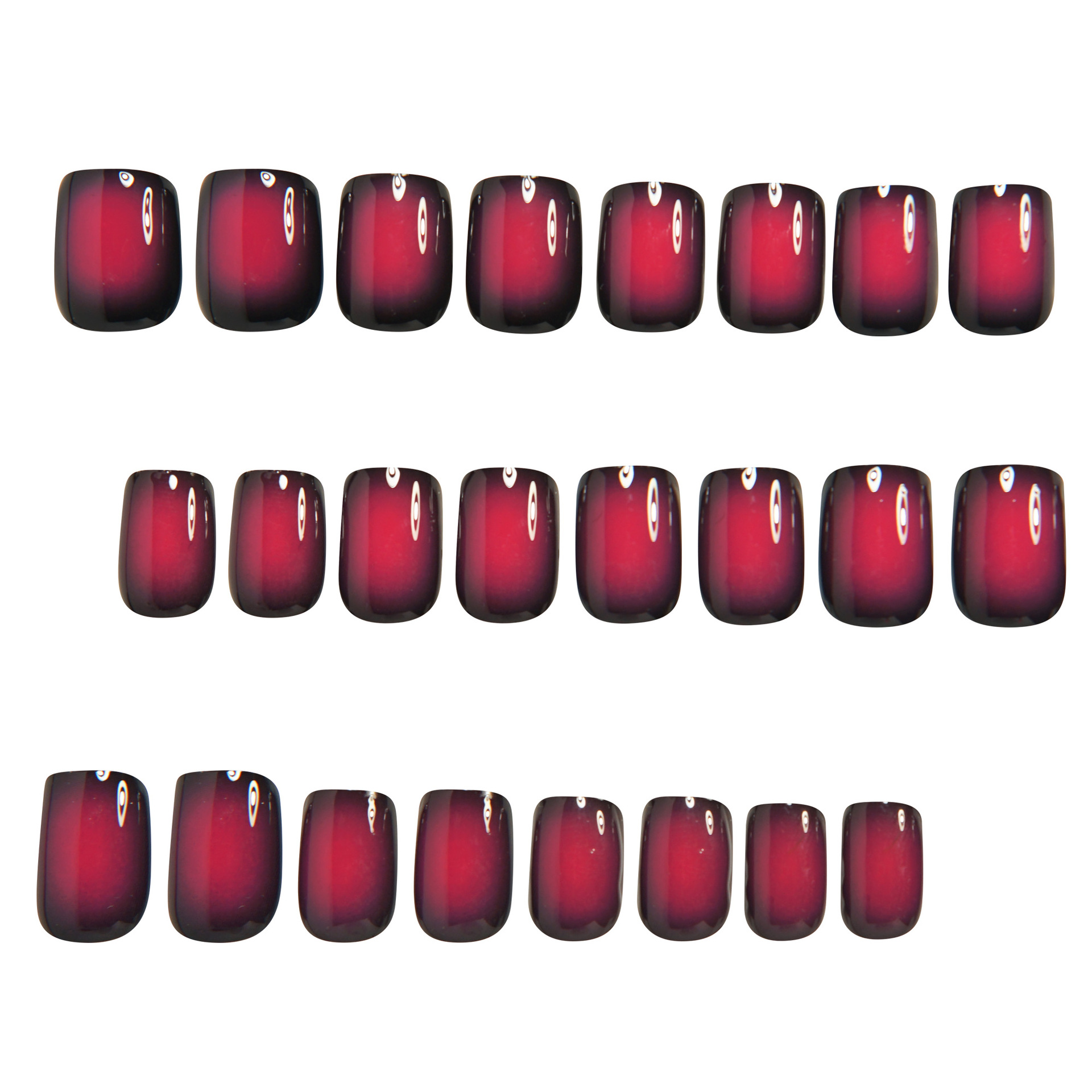 Krótkie kwadratowe sztuczne pa – Nail Art Fake Nails recenzja i cena