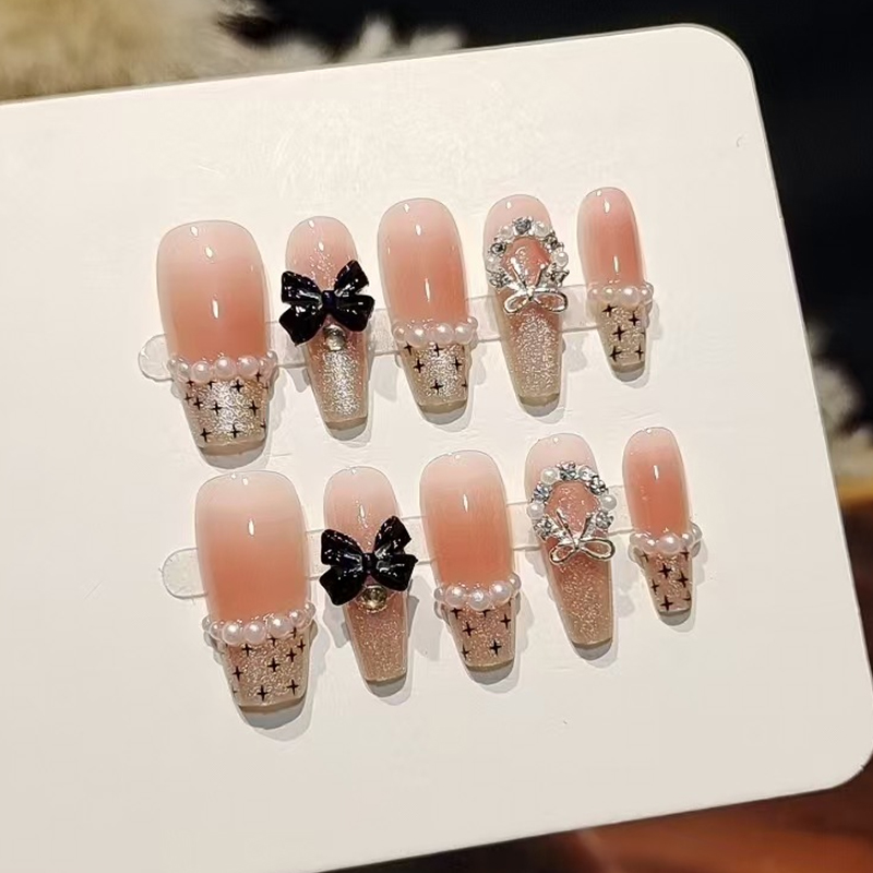 10 szt. Francuskie słodkie, st – Nail Art Fake Nails recenzja i cena