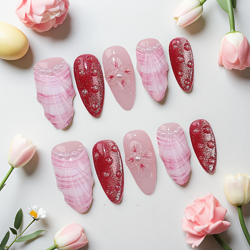10 szt. Średnie migdałowe ręcz – Nail Art Elegant recenzja i cena