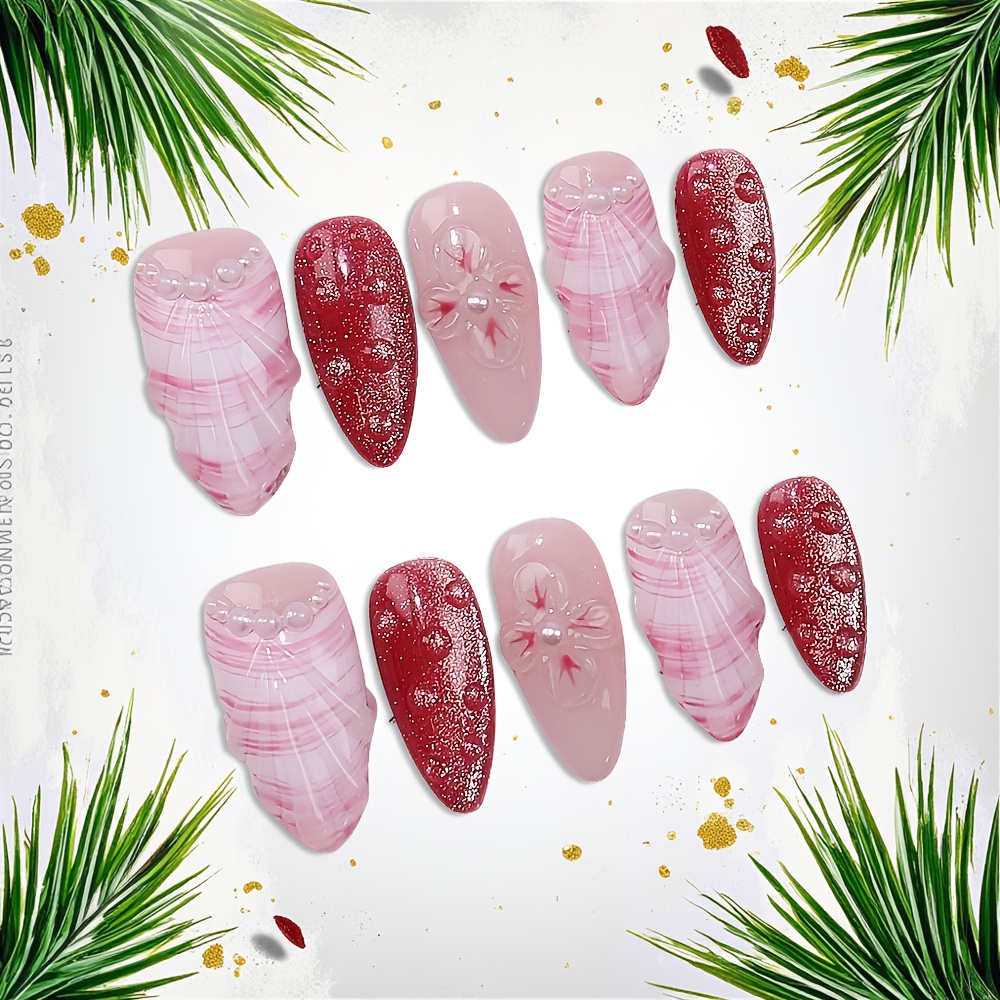 10 szt. Średnie migdałowe ręcz – Nail Art Elegant recenzja i cena
