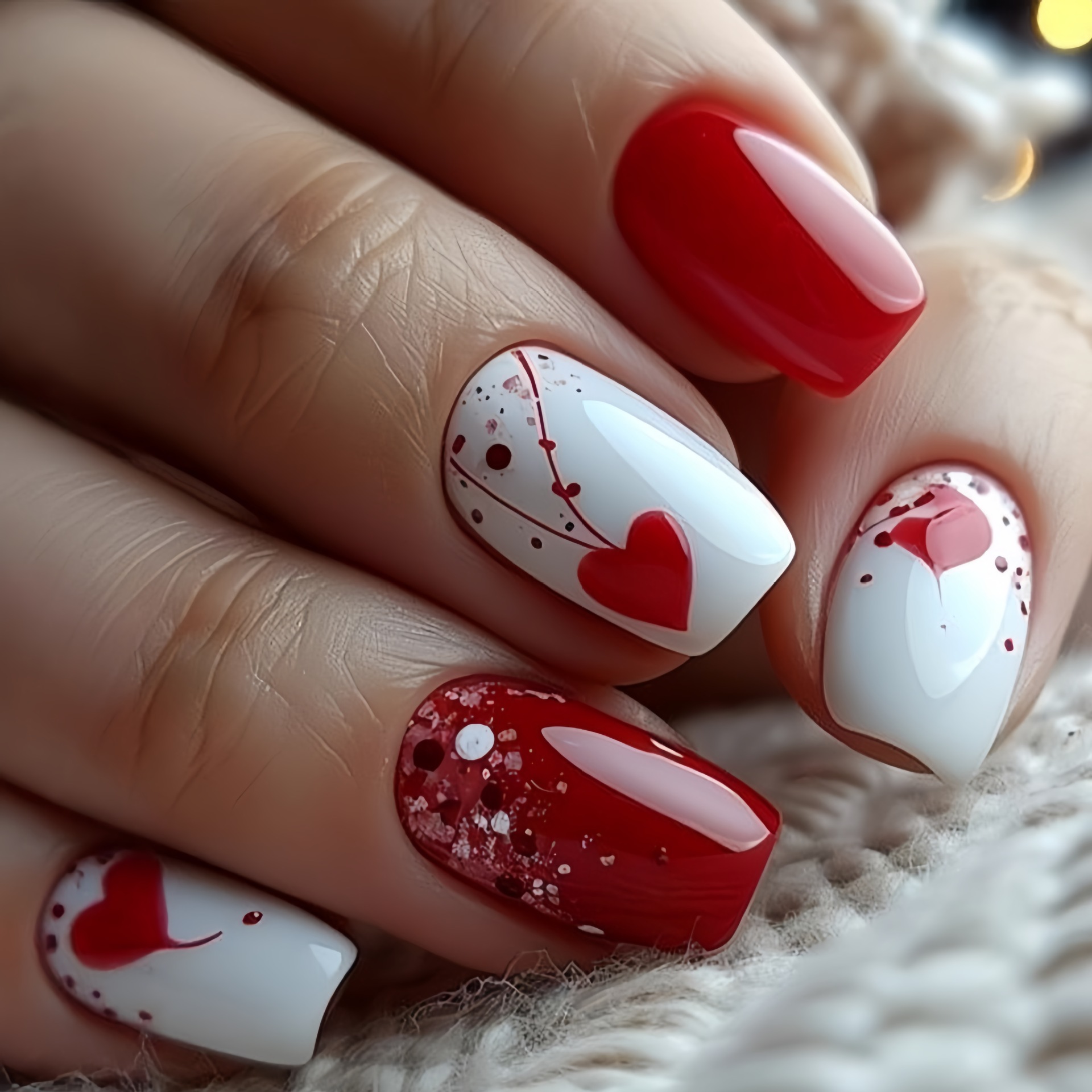 Krótkie średniej długości sztu – Nail Art Red recenzja i cena