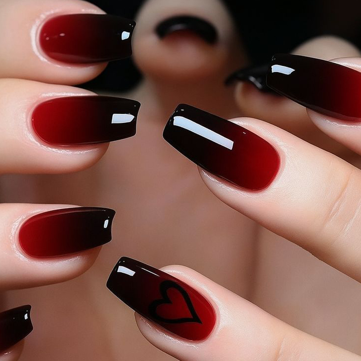 Krótkie średniej długości sztu – Nail Art Red recenzja i cena