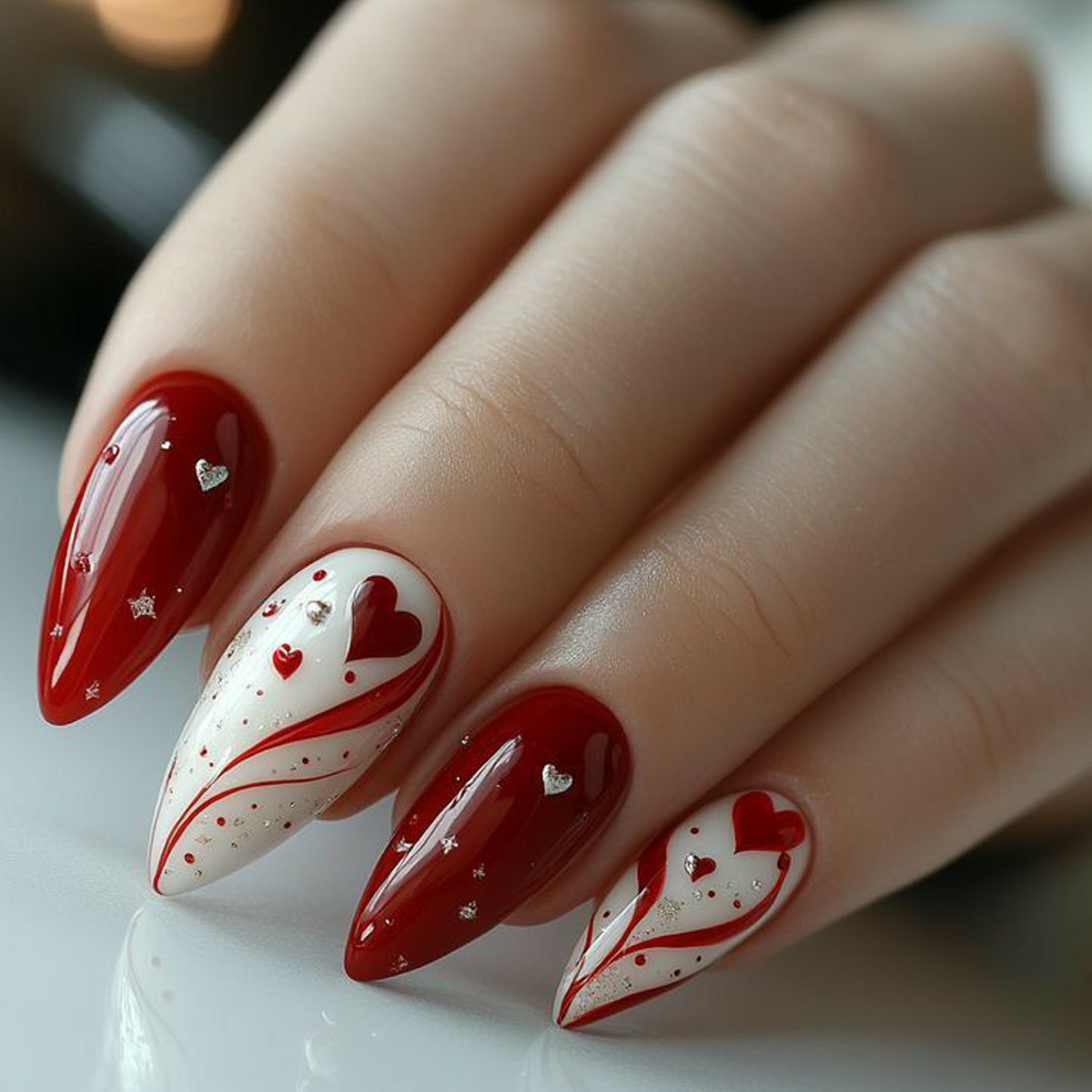 Krótkie średniej długości sztu – Nail Art Red recenzja i cena