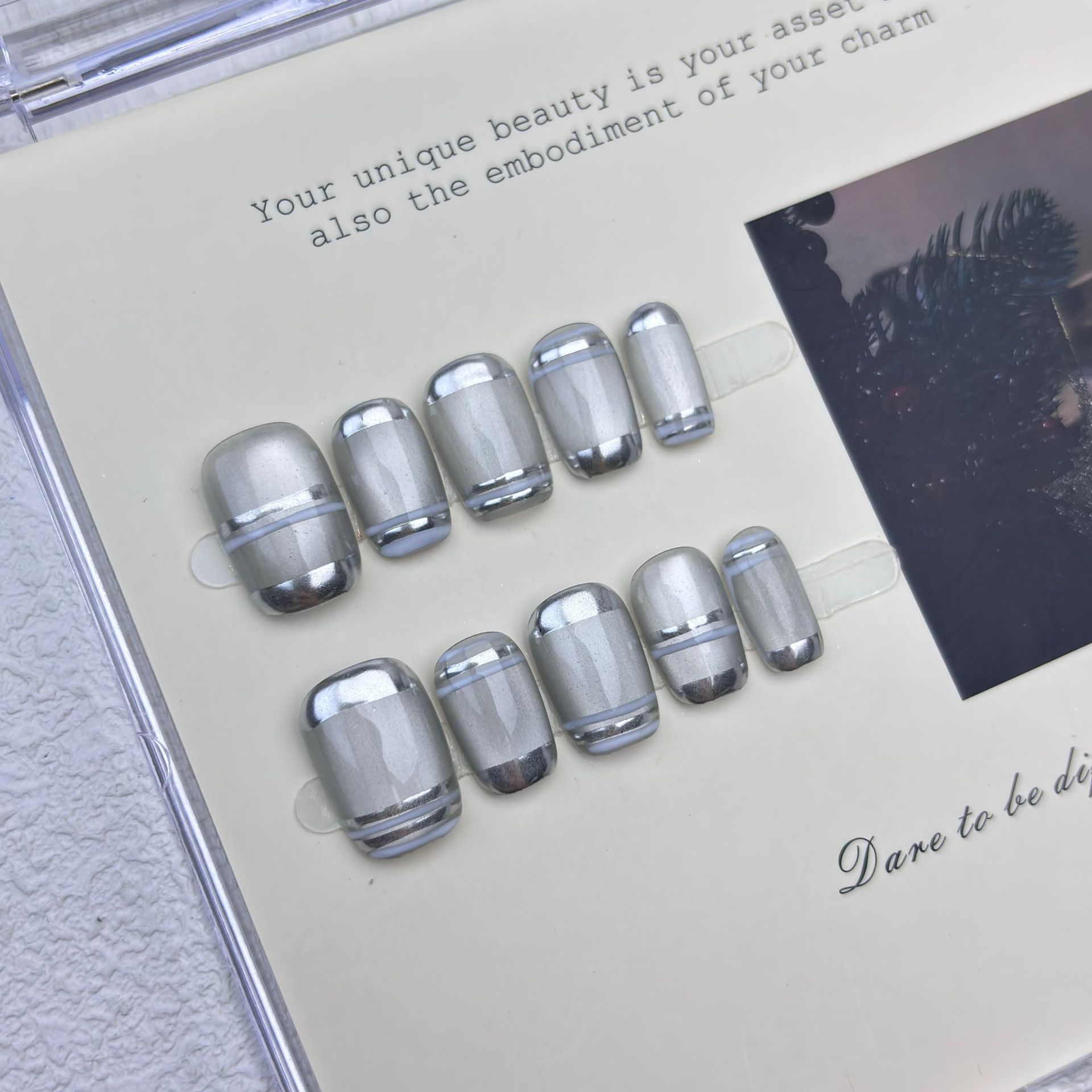 10 szt. Aurora Chrome Sztuczne – Nail Art Overlay recenzja i cena
