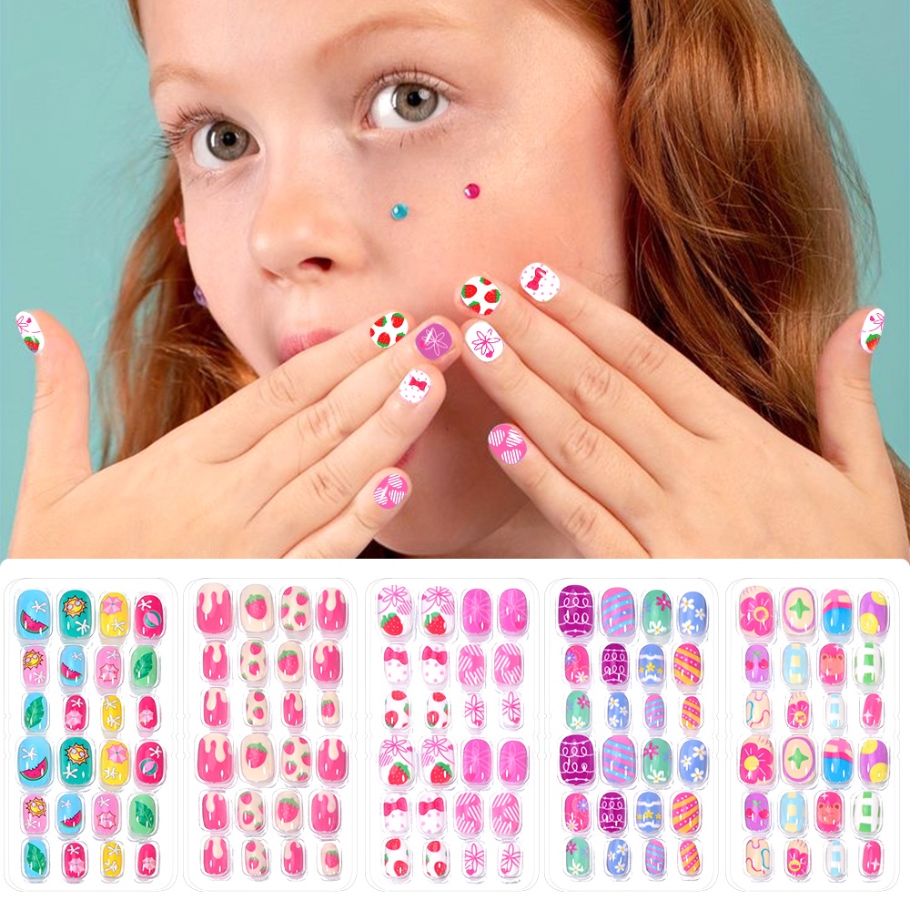 120-częściowy 5-zestaw Candy K – Nail Art Fake Nails recenzja i cena