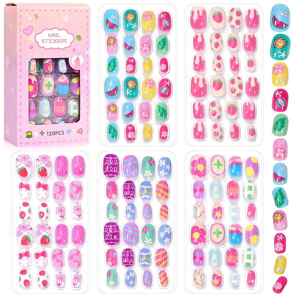 120-częściowy 5-zestaw Candy K – Nail Art Fake Nails recenzja i cena