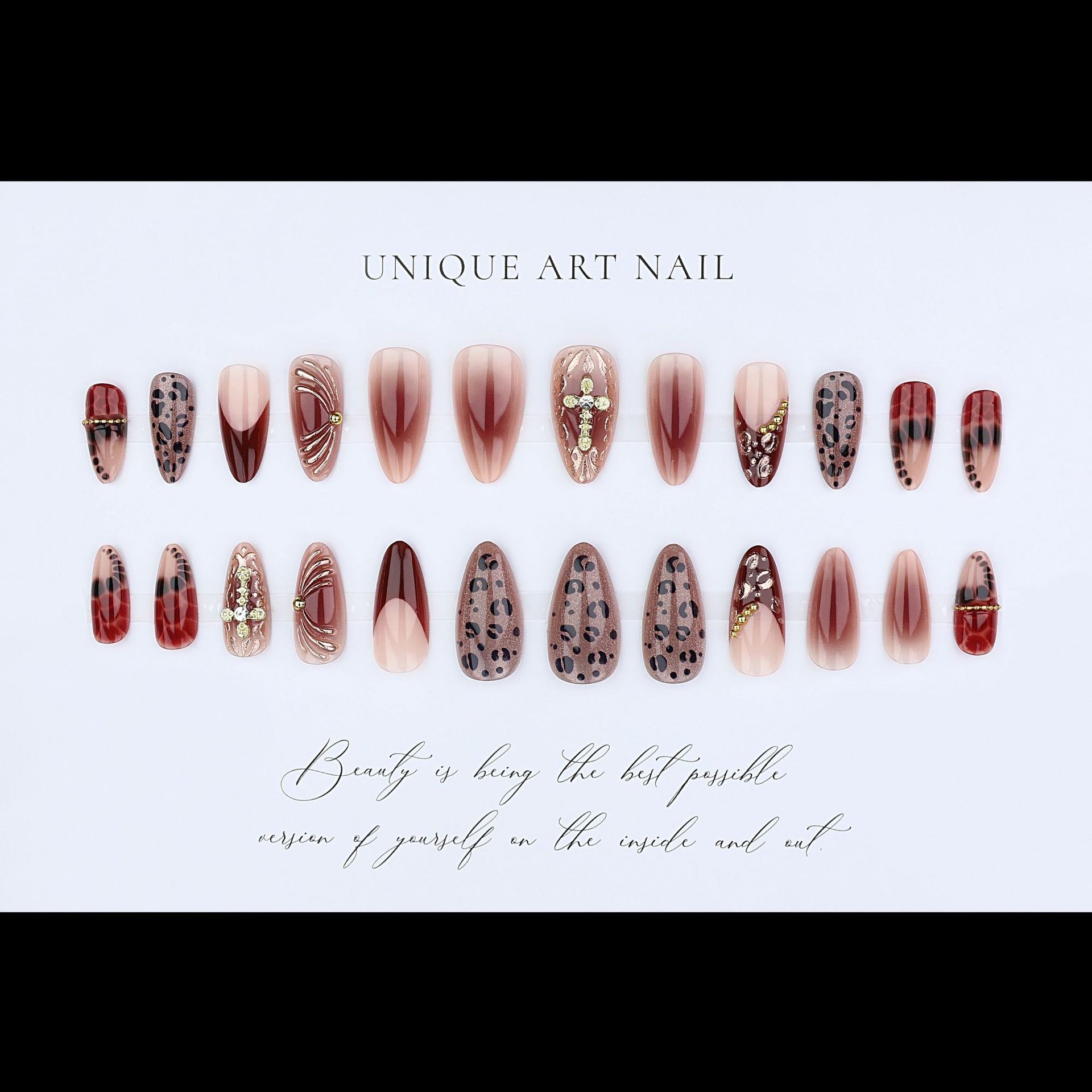 Gradientowe sztuczne paznokcie – Nail Art Red recenzja i cena
