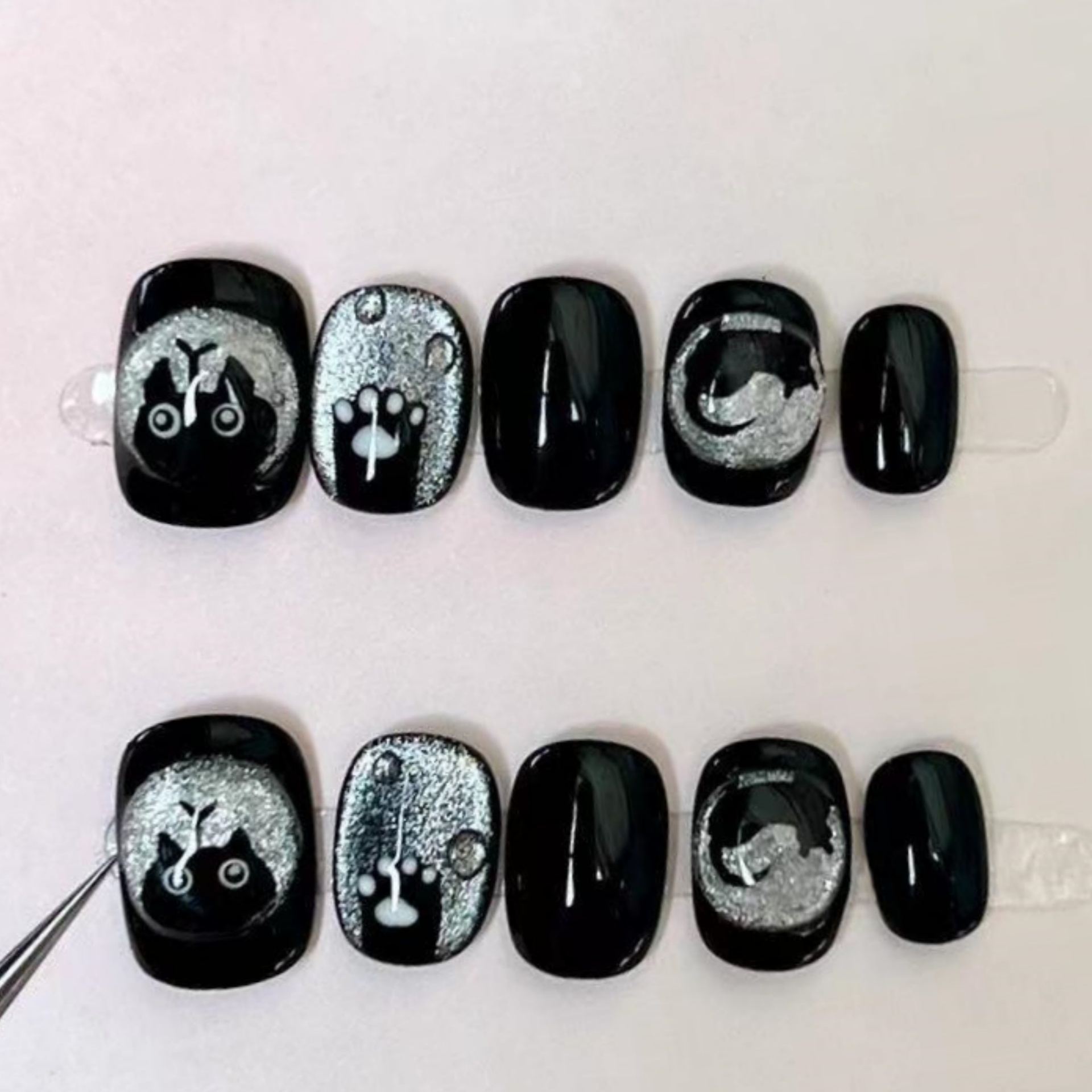 10 szt. Niebieskie sztuczne pa – Nail Art Full Design recenzja i cena
