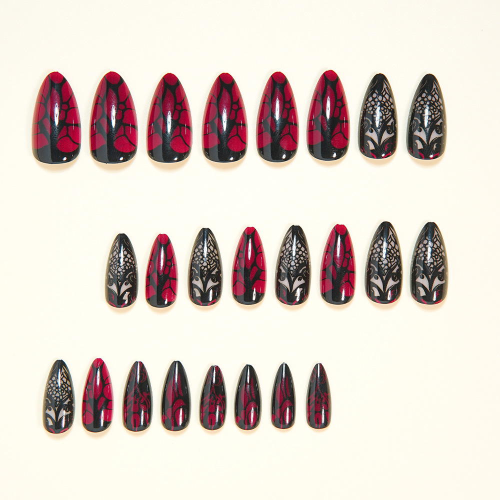 Średnie sztuczne paznokcie dla – Nail Art Red recenzja i cena
