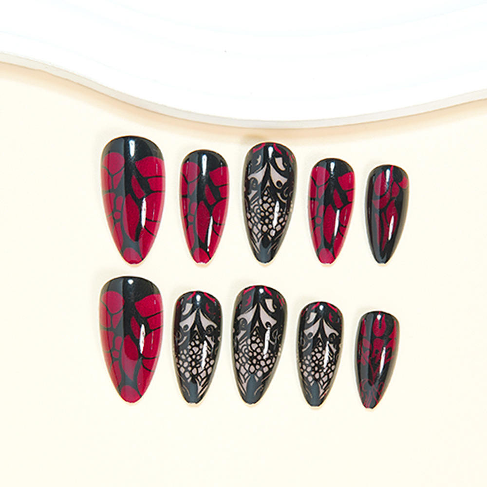 Średnie sztuczne paznokcie dla – Nail Art Red recenzja i cena