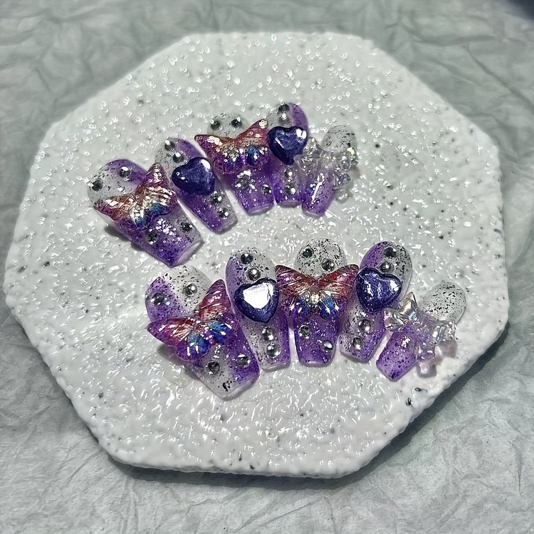 10 sztuk Purple Fantasy Butter – Nail Art Red recenzja i cena