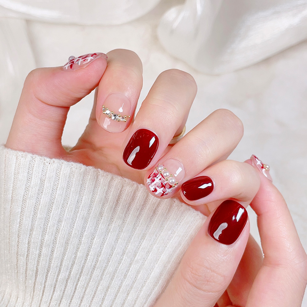 10 szt. Krótkie Kwadratowe Okr – Nail Art Elegant recenzja i cena