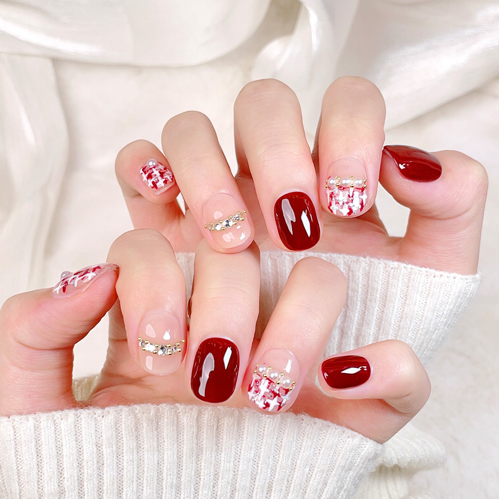 10 szt. Krótkie Kwadratowe Okr – Nail Art Elegant recenzja i cena