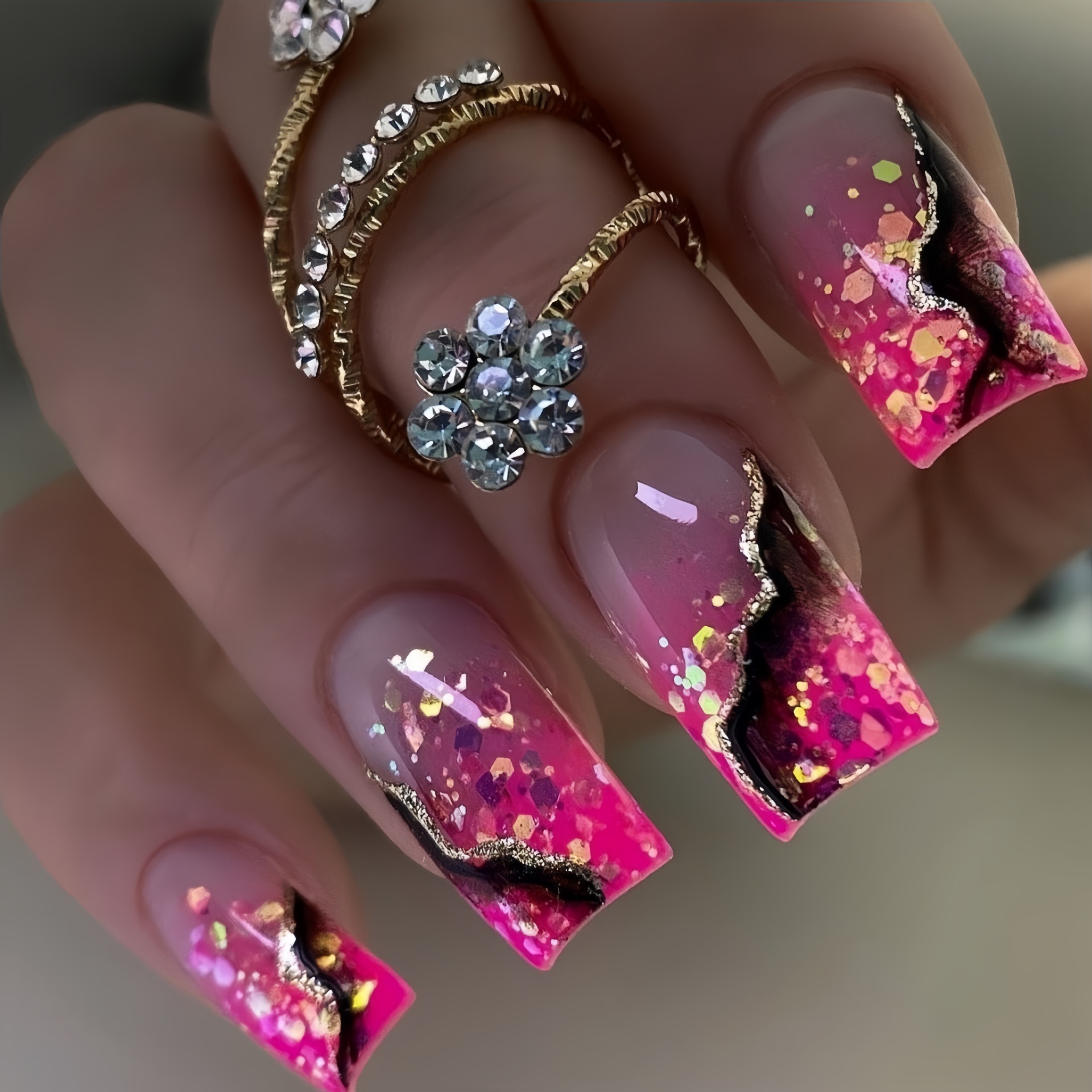 Średnie sztuczne paznokcie dla – Nail Art Fake Nails recenzja i cena