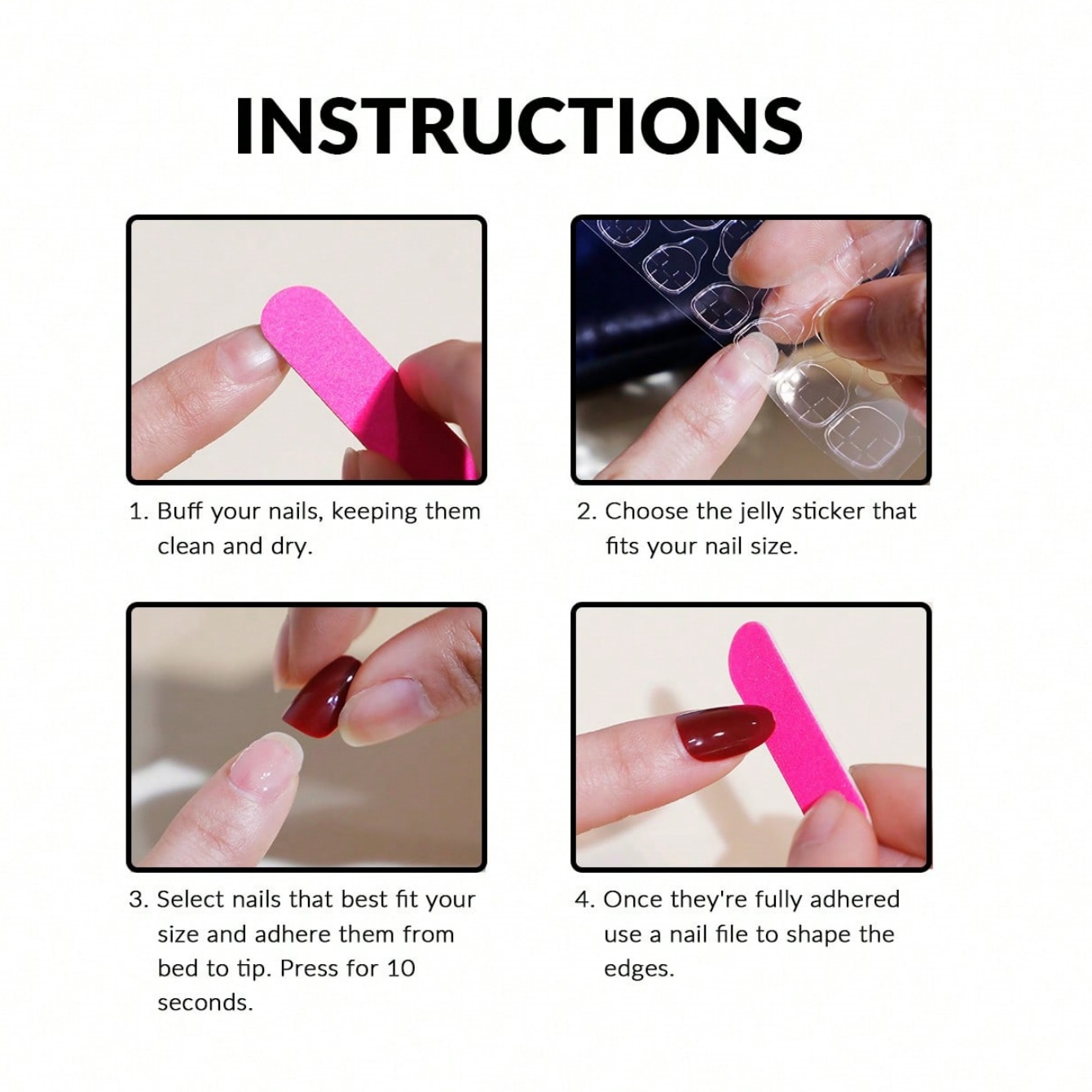 10 szt. Czysto ręcznie dociska – Nail Art Overlay recenzja i cena